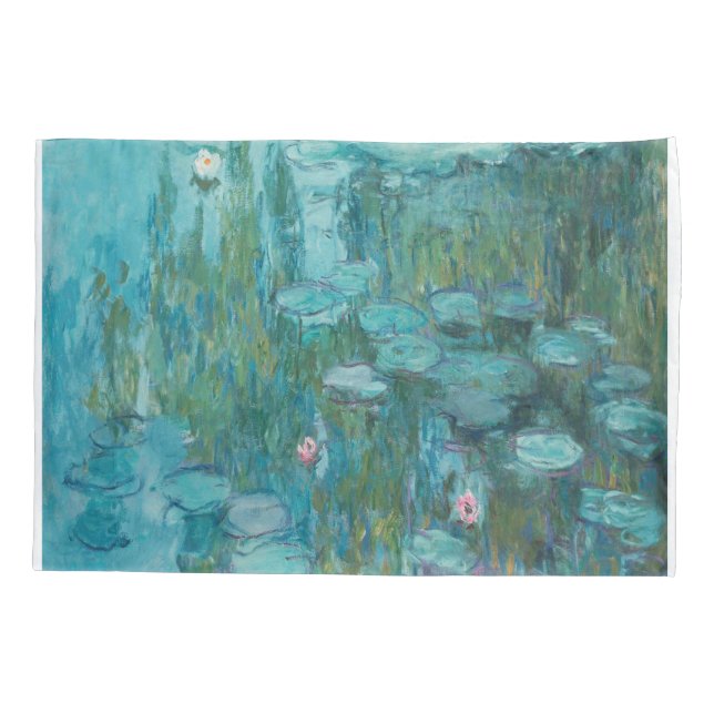 Claude Monet - Nympheas - Water Lilies Painting Kissenbezug (Rückseite)