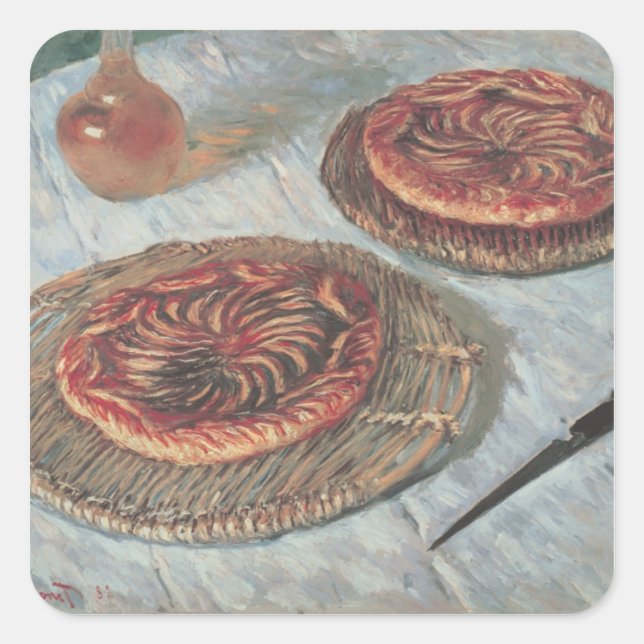 Claude Monet | Obstsorten, 1882 Quadratischer Aufkleber (Vorderseite)