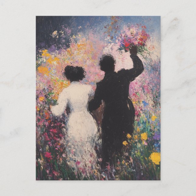 Claude Monet Ölgemälde Vintage Postkarte (Vorderseite)