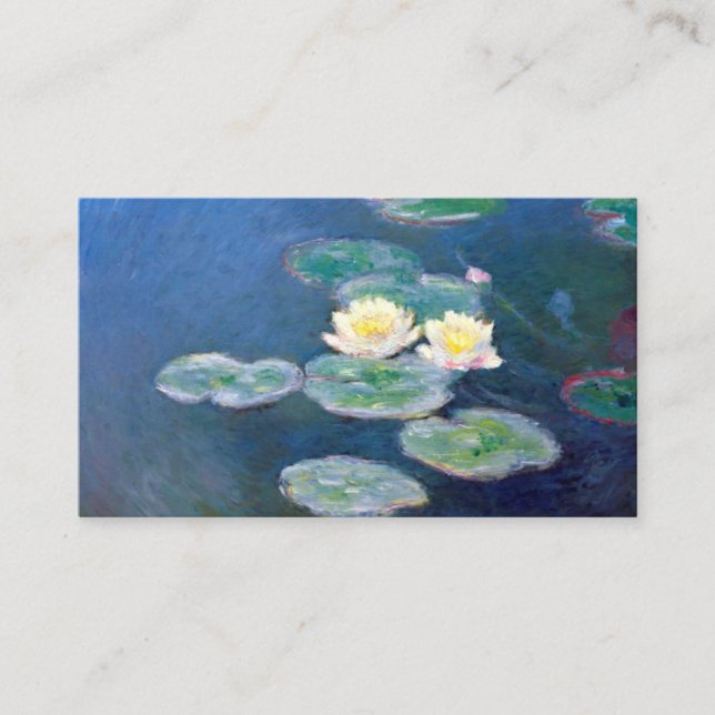 Claude Monet - Original Water Lilies im Detail Visitenkarte (Vorderseite)