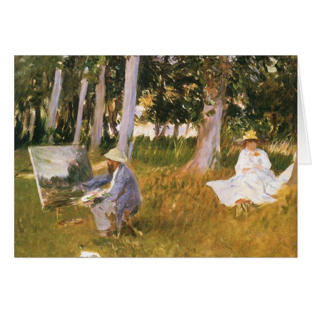 Claude Monet Painting, Edge of a Wood von Sargent (Vorderseite (Horizontal))