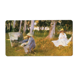 Claude Monet Painting, Edge of a Wood von Sargent