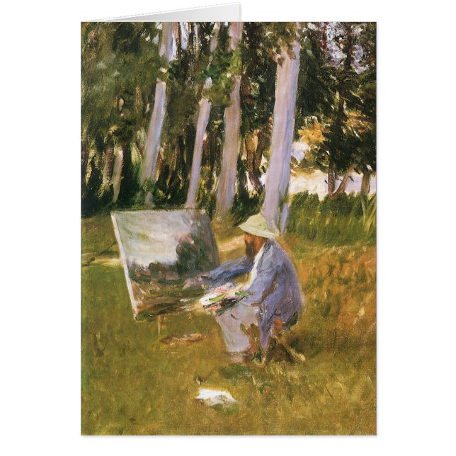 Claude Monet Painting, Edge of a Wood von Sargent (Vorne)