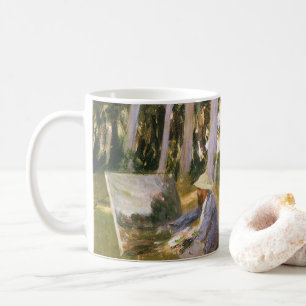 Claude Monet Painting, Edge of a Wood von Sargent Kaffeetasse