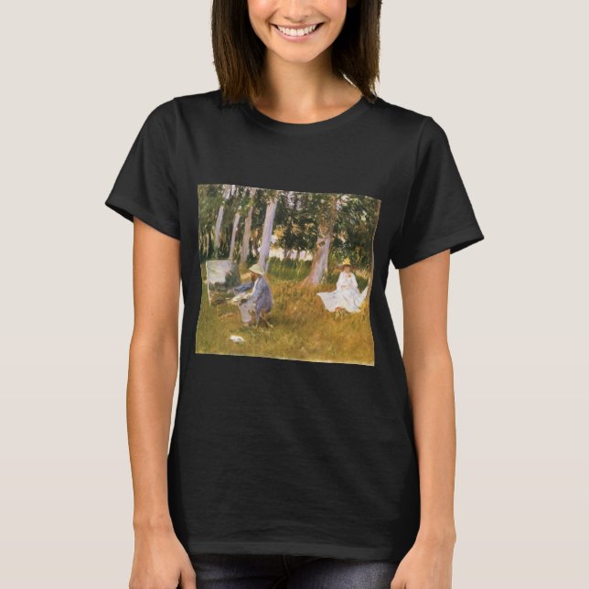 Claude Monet Painting, Edge of a Wood von Sargent T-Shirt (Vorderseite)