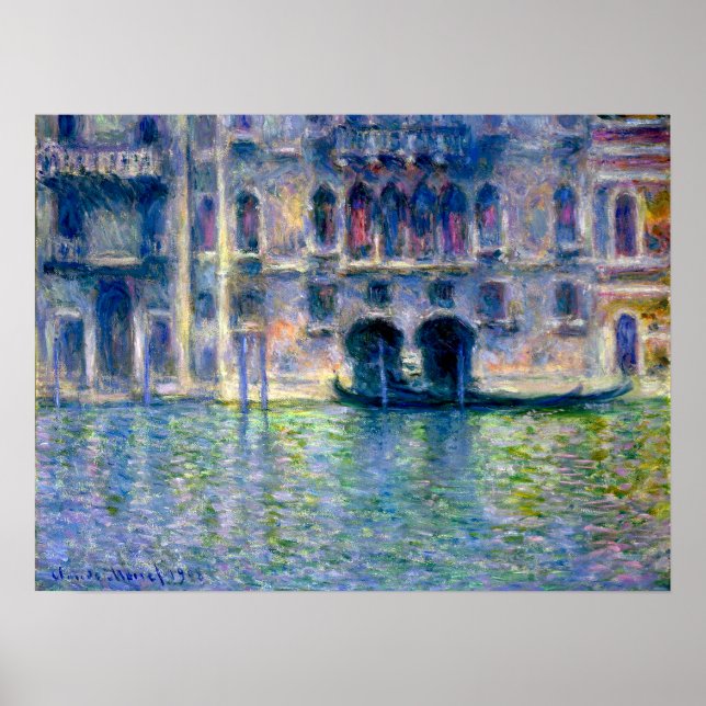 Claude Monet Palazzo da Mula Poster (Vorne)