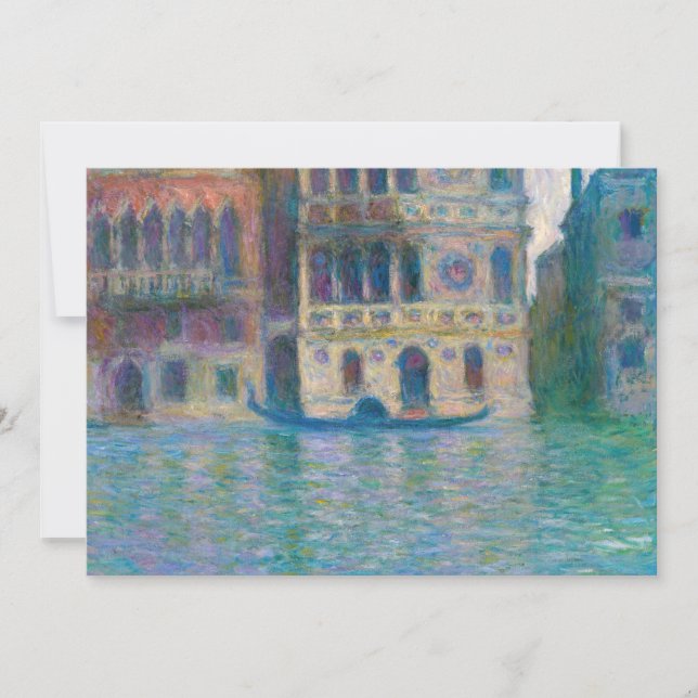 Claude Monet - Palazzo Dario Einladung (Vorderseite)