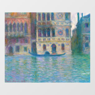 Claude Monet - Palazzo Dario Fensteraufkleber