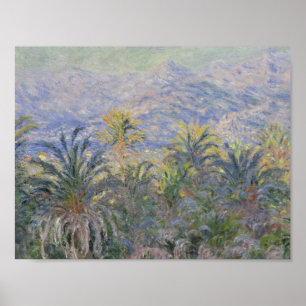 Claude Monet - Palmen in Bordighera Poster