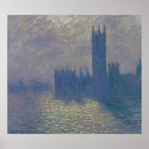 Claude Monet   Parlamentsgebäude, Stormy Sky Poster