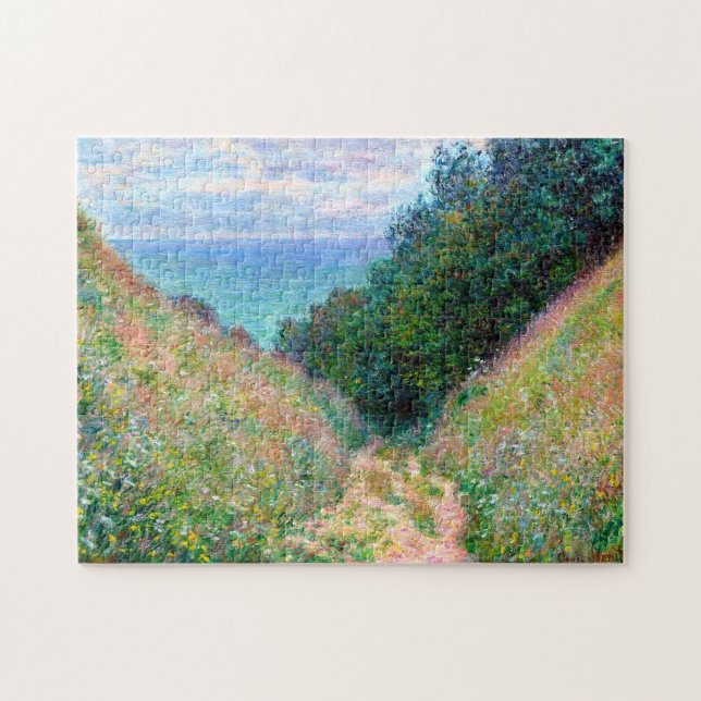 Claude Monet: Pfad zum Cavee Pourville Puzzle (Horizontal)