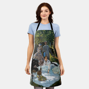Claude Monet - Picknick auf dem Rasen, rechtes Fel Schürze