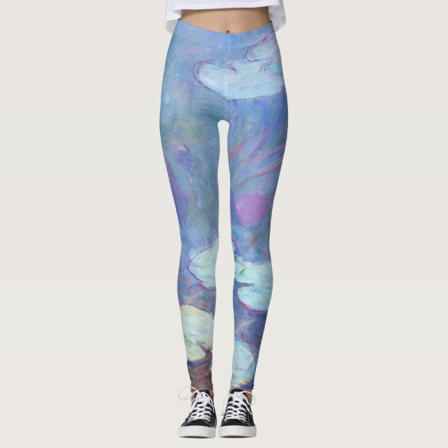 Claude Monet Pink Water Lilies Gallery Leggings (Vorderseite)