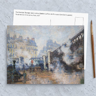 Claude Monet - Pont de l'Europe, Gare Saint-Lazare Postkarte