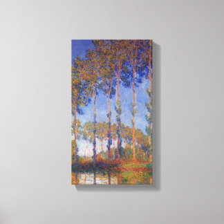 Claude Monet - Poplars im Epte, Sonnenuntergang Leinwanddruck