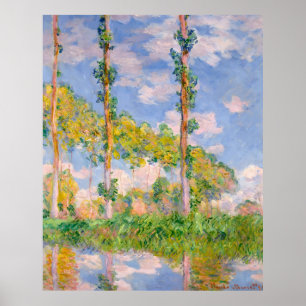 Claude Monet, Poplars in der Sonne, 1891 Poster