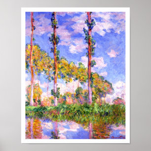 Claude Monet - Poplars in der Sonne Poster