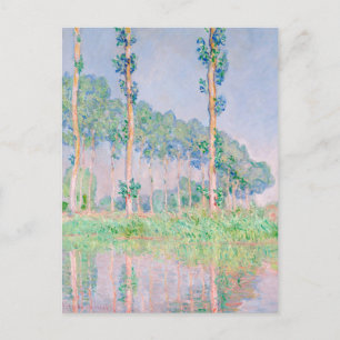 Claude Monet Poplars Pink Effect 1891 Berühmter Pa Postkarte