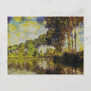 Claude Monet - Poplars über den Epte Postkarte