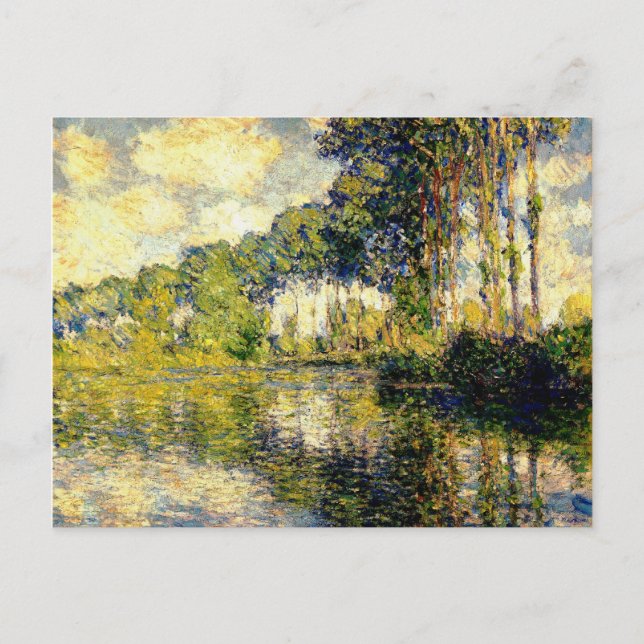 Claude Monet - Poplars über den Epte Postkarte (Vorderseite)