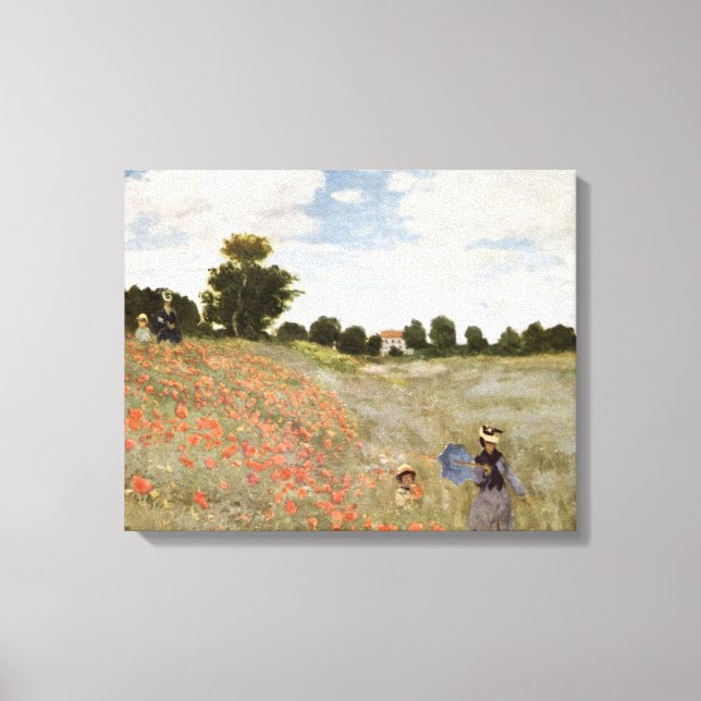 Claude Monet - Poppies Leinwanddruck (Vorderseite)