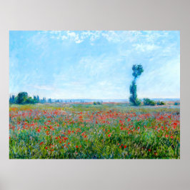 Claude Monet, Poppy Field, 1881 Poster