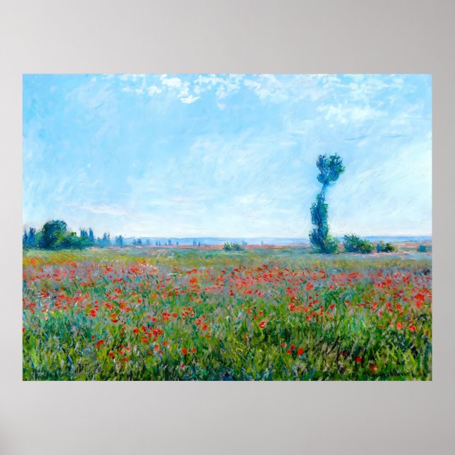 Claude Monet, Poppy Field, 1881 Poster (Vorne)