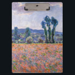 Claude Monet - Poppy Field 1890 (Giverny) Klemmbrett<br><div class="desc">Poppy Field / Champ de coquelicots - Claude Monet,  Oil on Leinwand,  1890 near Giverny</div>
