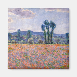 Claude Monet - Poppy Field 1890 (Giverny) Magnet