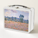 Claude Monet - Poppy Field 1890 (Giverny) Metall Brotdose<br><div class="desc">Poppy Field / Champ de coquelicots - Claude Monet,  Oil on Leinwand,  1890 near Giverny</div>