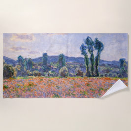 Claude Monet - Poppy Field 1890 (Giverny) Strandtuch