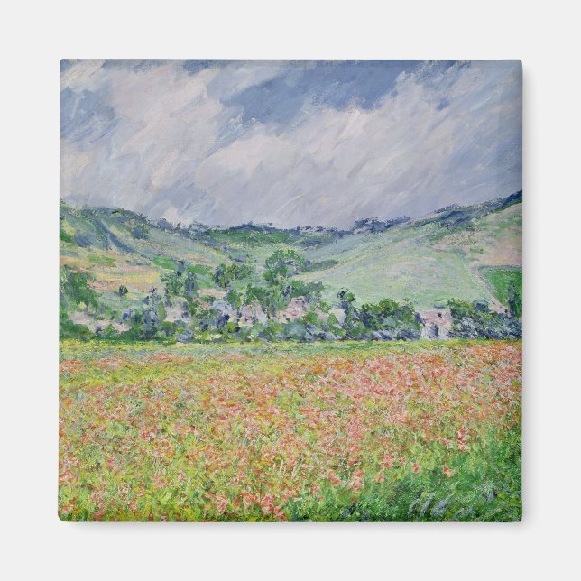 Claude Monet | Poppy Field near Giverny, 1885 Magnet (Vorne)
