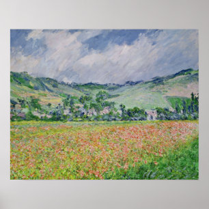 Claude Monet   Poppy Field near Giverny, 1885 Poster