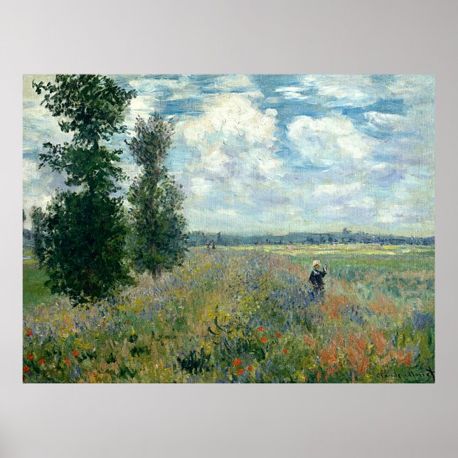 Claude Monet Poppy Fields Poster (Vorne)