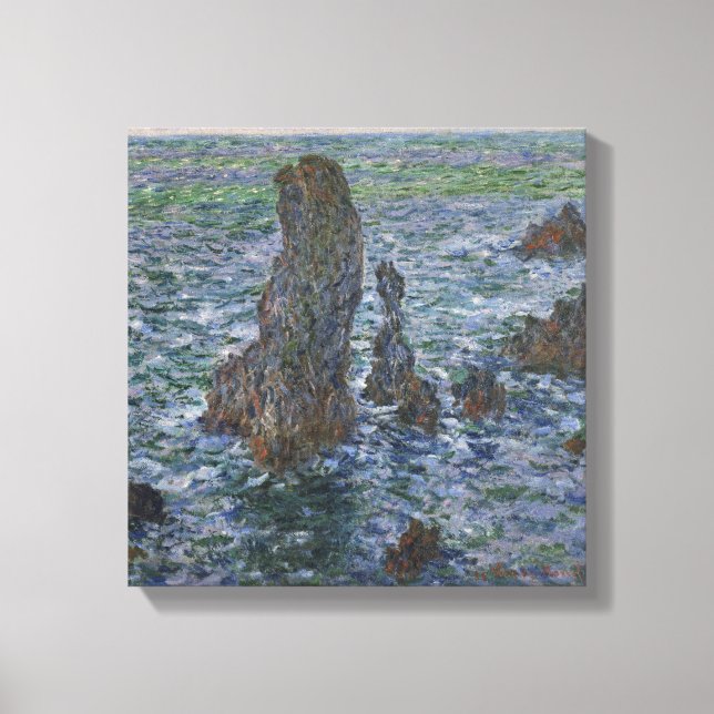 Claude Monet – Port Coton – Pyramids – Pyramides Leinwanddruck (Vorderseite)