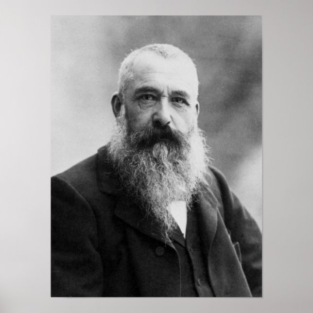Claude Monet Portrait Foto Poster (Vorne)