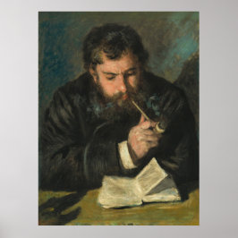 Claude Monet Portrait Vintage Malerei von Renoir Poster