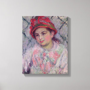 Claude Monet Portrait von Blanche Hoschede Leinwanddruck