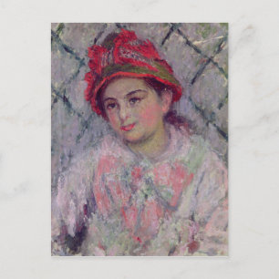 Claude Monet   Portrait von Blanche Hoschede Postkarte