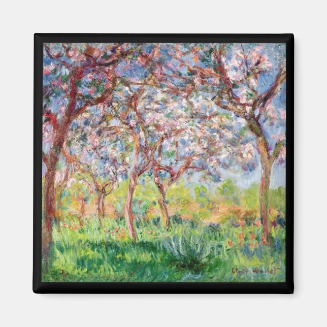 Claude Monet | Printemps a Giverny Magnet (Vorne)