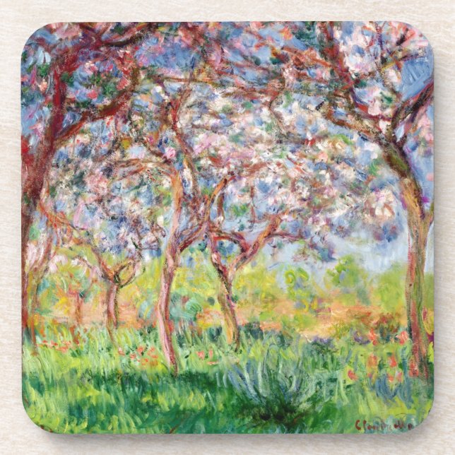 Claude Monet | Printemps ein Giverny Untersetzer (Vorderseite)