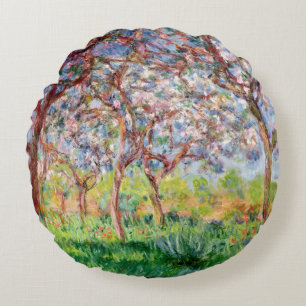 Claude Monet Printemps Giverny, 1903 Rundes Kissen