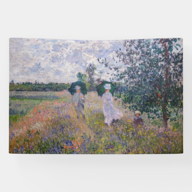 Claude Monet - Promenade in der Nähe von Argenteui Banner (Horizontal)