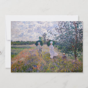 Claude Monet - Promenade in der Nähe von Argenteui Einladung