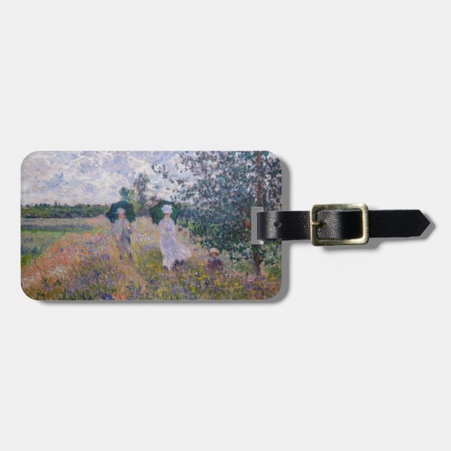Claude Monet - Promenade in der Nähe von Argenteui Gepäckanhänger (Vorderseite horizontal)