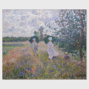Claude Monet - Promenade in der Nähe von Argenteui Geschenkpapier