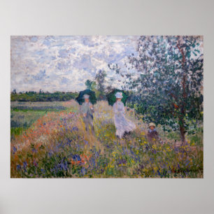 Claude Monet - Promenade in der Nähe von Argenteui Poster