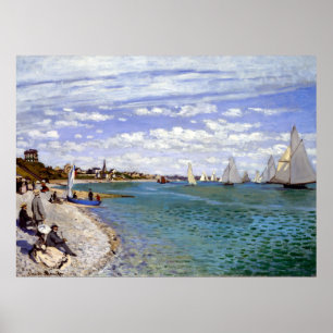Claude Monet Regatta bei Sainte-Adresse Poster