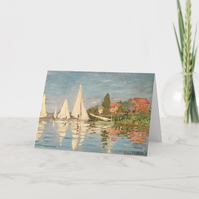 Claude Monet | Regatta in Argenteuil, c.1872 Karte (Vorderseite)