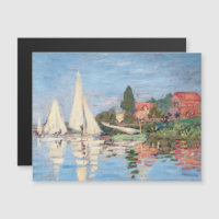 Claude Monet - Regattas Argenteuil Magnetkarte